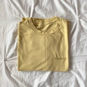 brandy melville aleena honey embroidery top